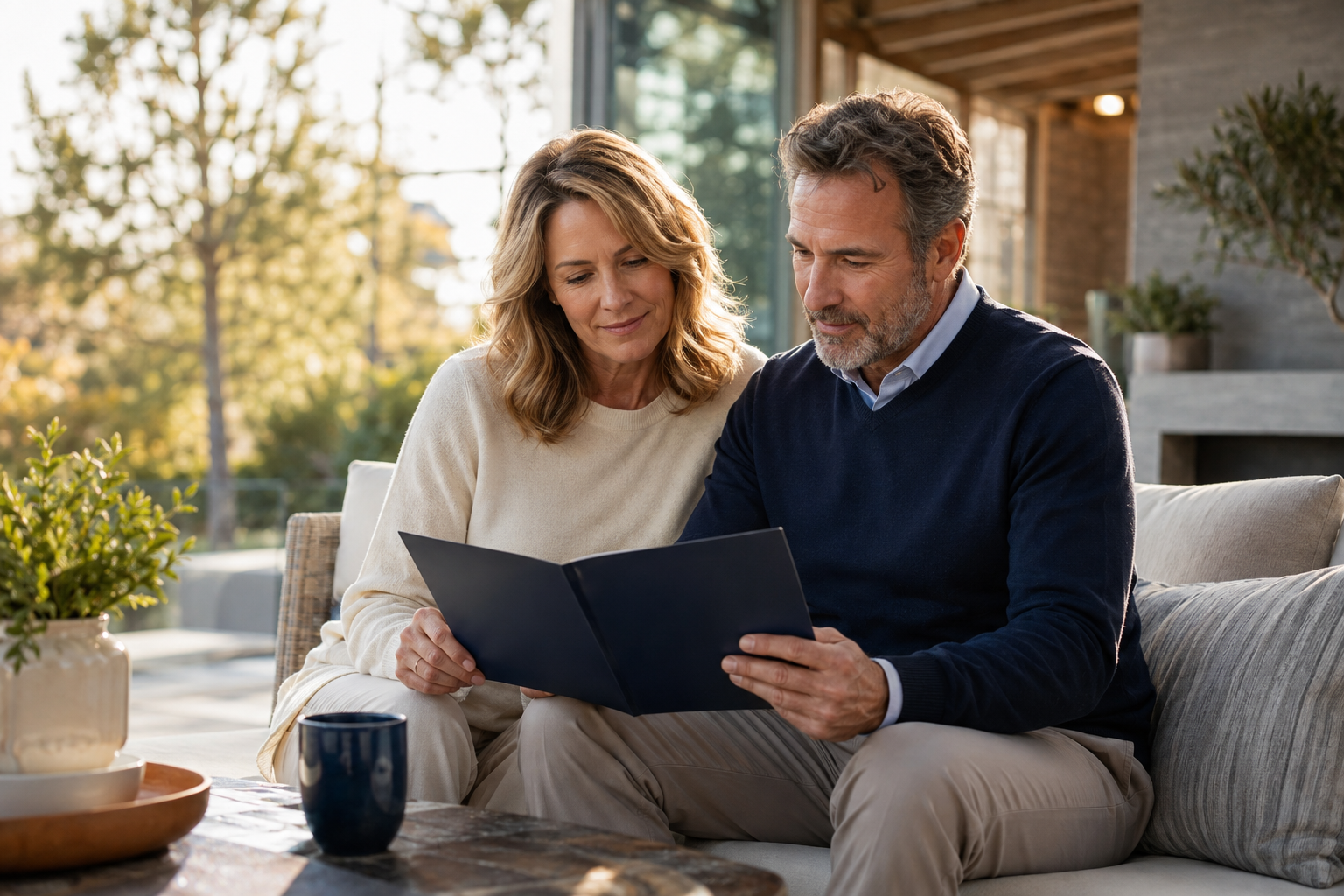 Return of premium life insurance comparison for a couple reviewing ROP term coverage