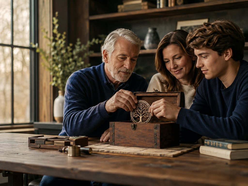 Whole life insurance cash value explained through three generations restoring an heirloom clock.
