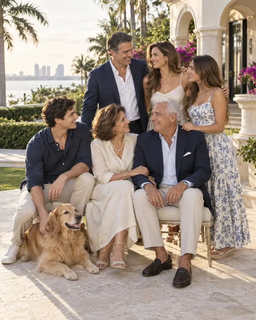 Italian American family discussing insurance and retirement planning, life insurance, health coverage and long term financial goals